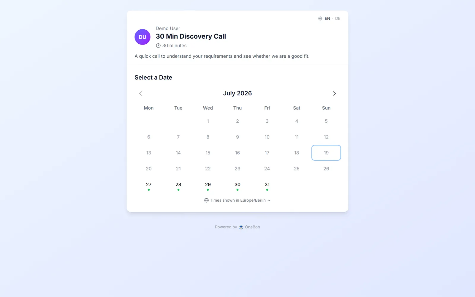 Let customers book meetings themselves