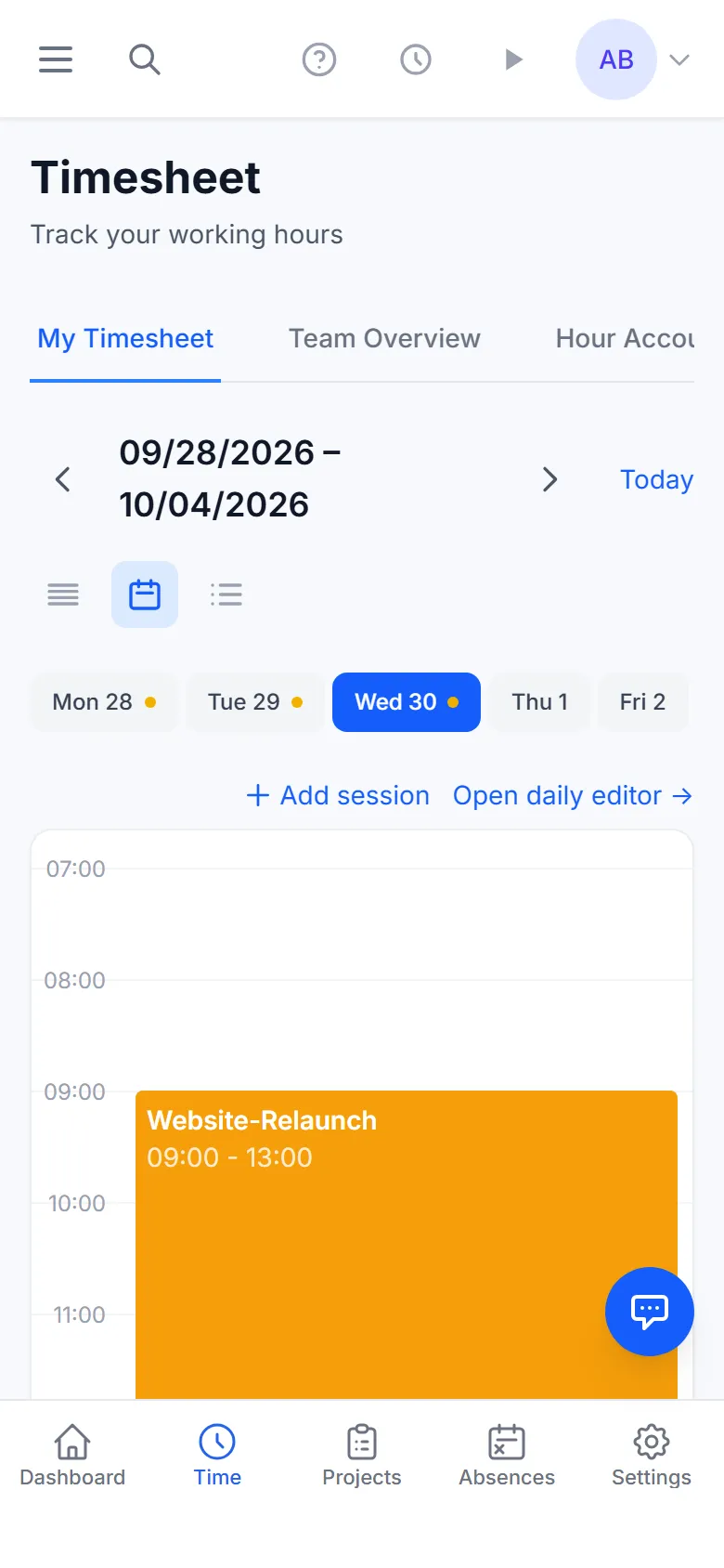 OneBob Zeit on a phone
